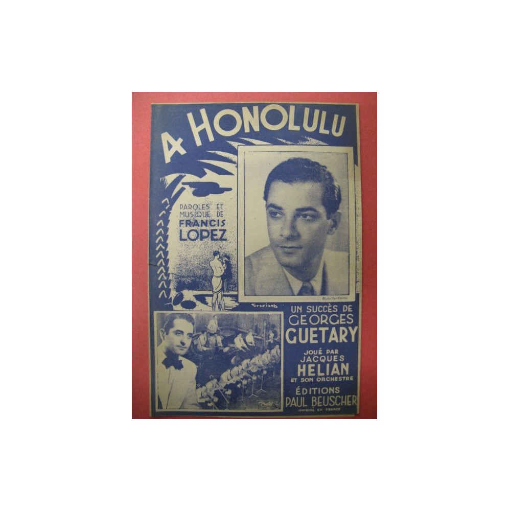 A Honolulu Georges Guétary Chanson 1945