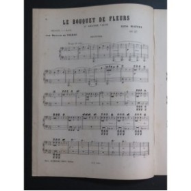 MATTEI Tito Le Bouquet de Fleurs Piano 4 mains ca1873