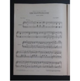 RATZ Ludo Enchanteresse Valse Dédicace Piano 1906