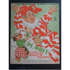 HAROLD P. Pi...ouit ! Carnaval de Nice Mossa Chant Piano 1931