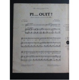 HAROLD P. Pi...ouit ! Carnaval de Nice Mossa Chant Piano 1931