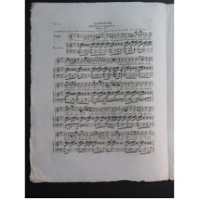 BLANGINI Félix Canzoncina Chant Piano Harpe ca1820