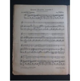 GAVEL Eugène Quand Zézette Zozotte Chant Piano 1922