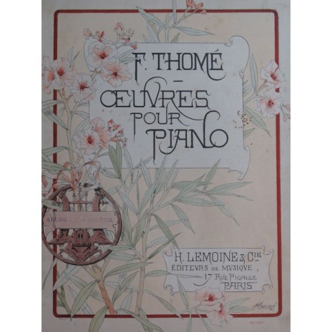 THOMÉ Francis Arlequin et Colombine Piano ca1874
