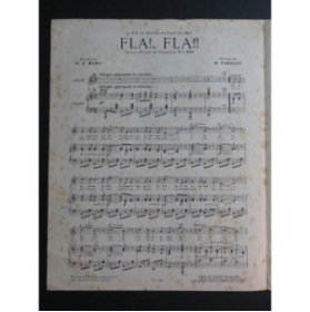 TARELLI H. Fla ! Fla ! Carnaval de Nice Chant Piano 1926
