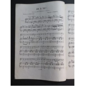 HERVÉ On Y Va Chant Piano XIXe siècle