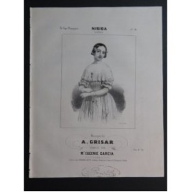 GRISAR Albert Nisida Chant Piano ca1840