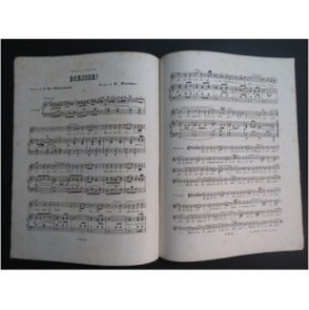 HARMEL E. Bonjour Chant Piano XIXe siècle