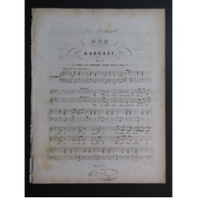 GABUSSI Vincenzo Duo Chant Piano ca1840