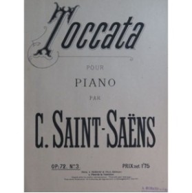 SAINT-SAËNS Camille Toccata op 72 No 2 Piano