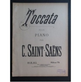 SAINT-SAËNS Camille Toccata op 72 No 2 Piano