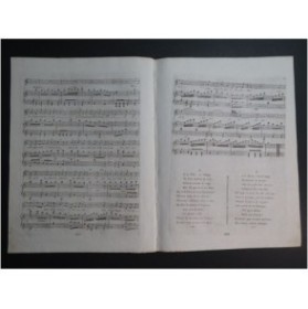 MOZART W. A. Air des mystères d'Isis No 4 Chant Piano ou Harpe ca1800