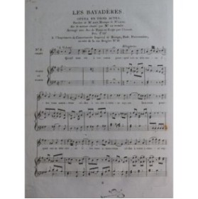 CATEL Ch. S. Les Bayadères No 2 Chant Piano ou Harpe ca1810