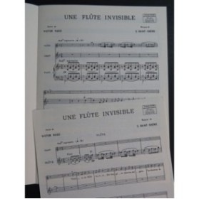 SAINT-SAËNS Camille Une Flûte Invisible Chant Piano Flûte