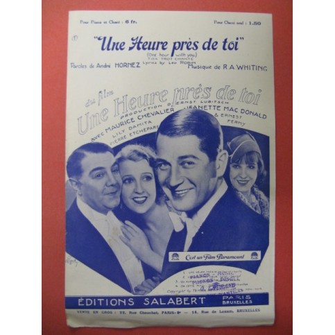 Une heure près de toi Maurice Chevalier Chanson 1933