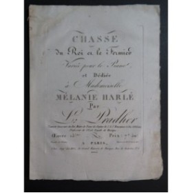 PRADHER Louis Air de Chasse du Roi et le Fermier Piano ca1810