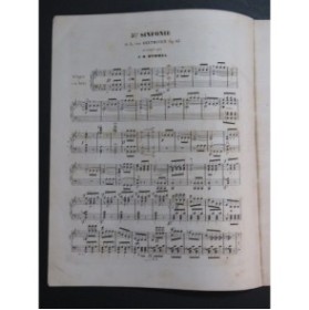 BEETHOVEN Symphonie No 5 J. N. Hummel Piano ca1870