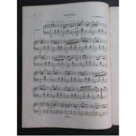 CHOPIN Frédéric Quatre Mazurkas op 7 Piano ca1850