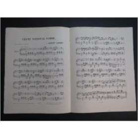 LANDRY Albert Chant National Sarde Piano ca1880