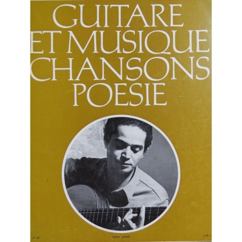 Guitare et Musique Chansons Poésie No 63 Revue Guitare 1970