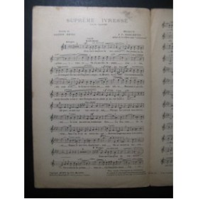Suprême Ivresse Valse Chantée 1906