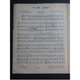 HERMITE Maurice O Ma Gaby Chant Piano 1923