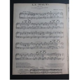 YVAIN Maurice La-Haut ! Piano 1923