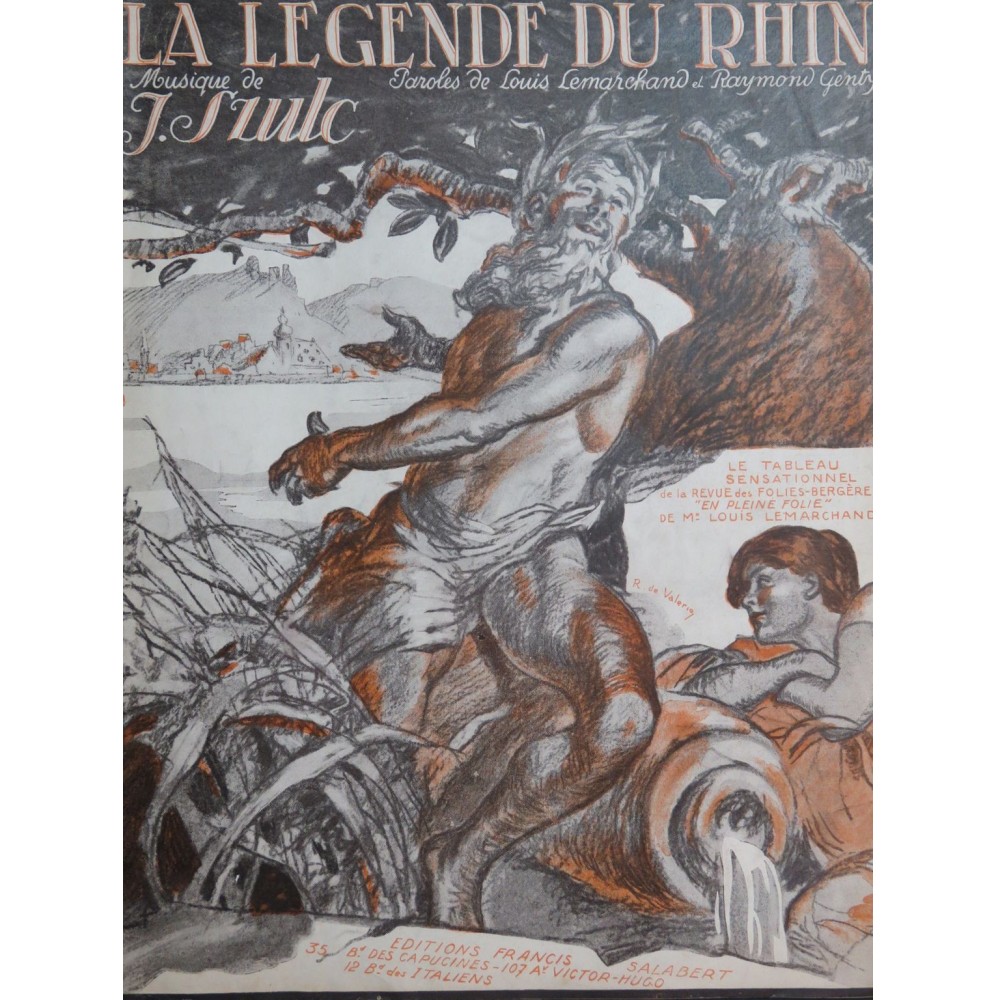 SZULC Joseph La Légende du Rhin Chant Piano 1923
