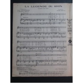 SZULC Joseph La Légende du Rhin Chant Piano 1923