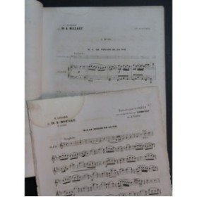 MOZART W. A. Six Lieder Livre 2 Rémusat Piano Flûte ca1860