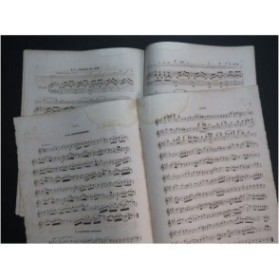MOZART W. A. Six Lieder Livre 2 Rémusat Piano Flûte ca1860