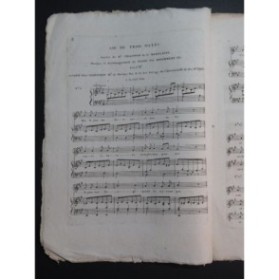 DESORMERY Leopold Bastien Trois Romances op 13 Chant Piano ou Harpe ca1800