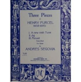 PURCELL Henry Three Pieces Guitare 1960