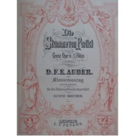 AUBER D. F. E. Die Stumme von Portici Opéra en allemand Chant Piano