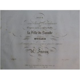 MUSARD La Fille du Danube Quadrille No 1 Piano 4 mains ca1837