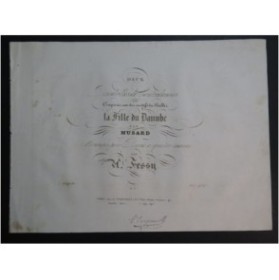 MUSARD La Fille du Danube Quadrille No 1 Piano 4 mains ca1837