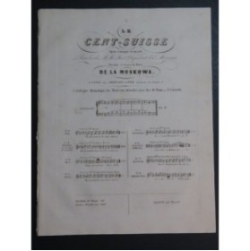 DE LA MOSKOWA Prince Le Cent-Suisse No 2 Chant Piano ca1840