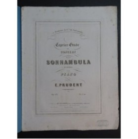 PRUDENT Émile Caprice Etude de Concert op 23 Piano 1846
