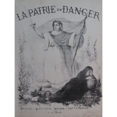 ERENAELEUC Paul La Patrie en Danger Chant Piano XIXe siècle