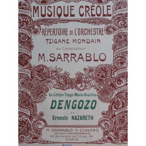 NAZARETH Ernesto Dengozo Tango Piano
