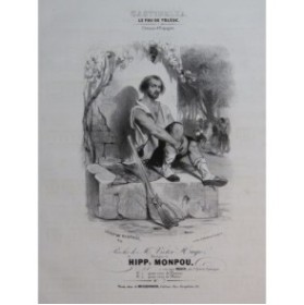 MONPOU Hippolyte Le Fou de Tolède Chant Piano 1840