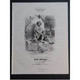 MONPOU Hippolyte Le Fou de Tolède Chant Piano 1840