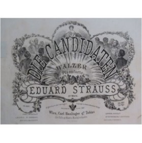 STRAUSS Eduard Die Candidaten Piano ca1865