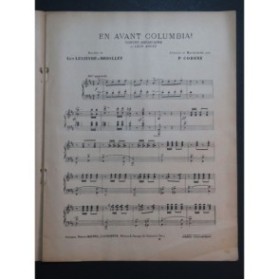 CODINI P. En Avant Columbia Chant Piano 1917