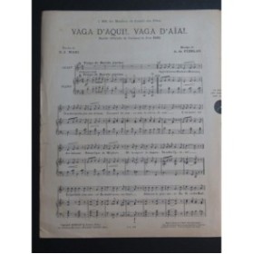 DE PIERLAS A. Vaga D'aqui ! Vaga D'aïa ! Chant Piano 1935
