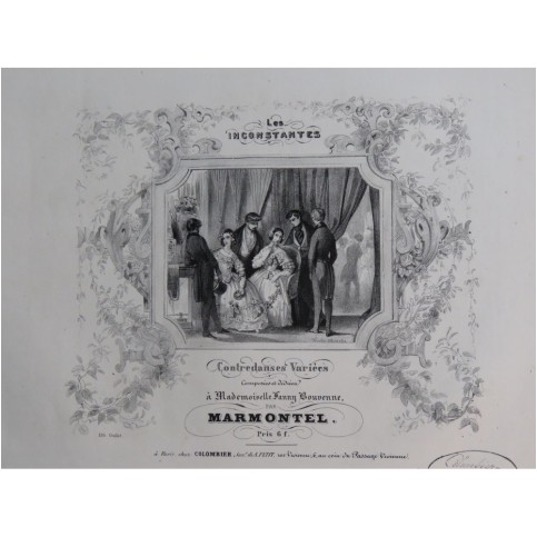 MARMONTEL Antonin Les Inconstantes Piano ca1840