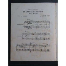 BARDIN-ROYER La Grotte de Cristal Piano ca1867