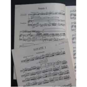 BACH J. S. Sonaten 3 Sonates Piano Violoncelle