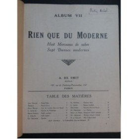 Rien que du Moderne 8 Morceaux de Salon et 7 Danses Piano 1925