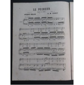 ERNST H. W. Le Pêcheur Chant Piano 1869